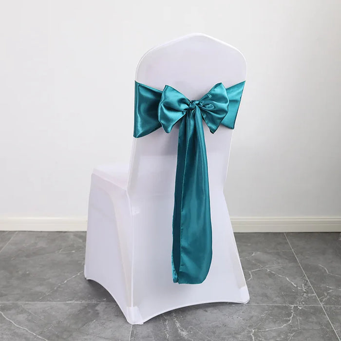 h these exquisite satin chair sashes in elegant sage green. Ideal for weddings, banquets, and parties, this pack of 10 luxurious