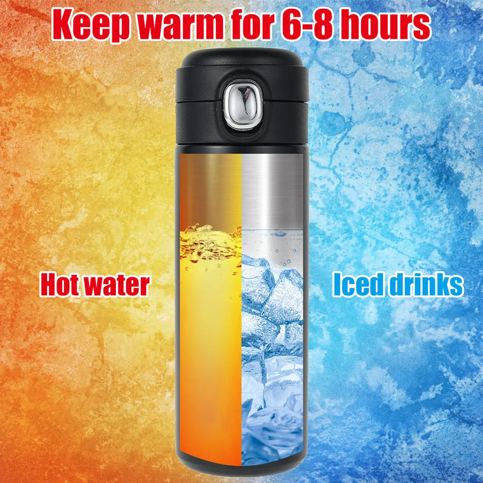 420ml Stainless Steel Thermos Double Wall Thermal Bottle Travel Mug Tea Coffee Vacuum Water Cup Thermocup Outdoor Drinking Cup