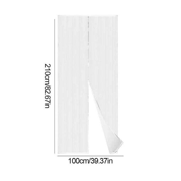 100x210CM Magnetic Screen Door Curtain Automatic Closing Mosquito Net Curtain Pet and Kid Friendly for Balcony Doors Living Room