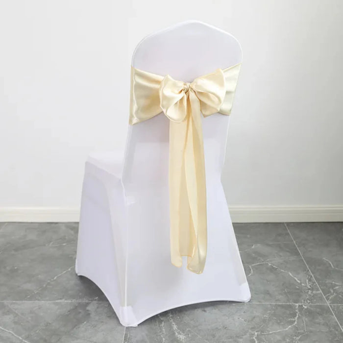 h these exquisite satin chair sashes in elegant sage green. Ideal for weddings, banquets, and parties, this pack of 10 luxurious