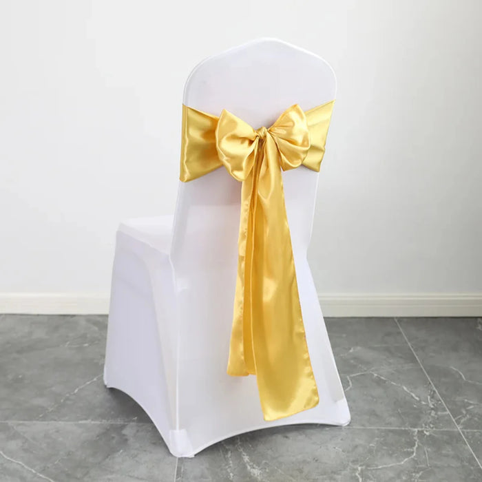 h these exquisite satin chair sashes in elegant sage green. Ideal for weddings, banquets, and parties, this pack of 10 luxurious