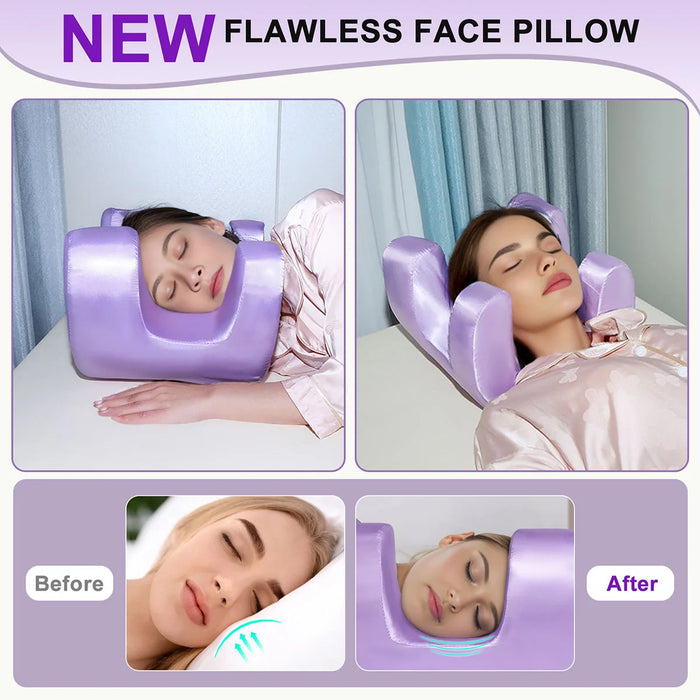 Face Pillow for Wrinkles Memory Foam Pillow Beauty Sleep Pillows Soft Anti-cervical Spine Resilience Wrinkles-aging Pillow