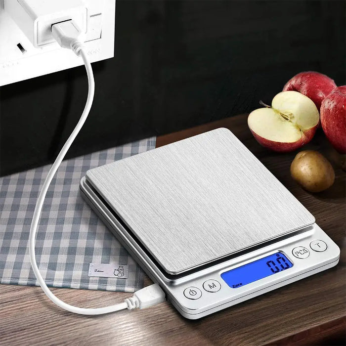 Digital Kitchen Scale Small Jewelry Scale Digital Weighing Scale Food Precision LCD Jewelry Scale Electronic Weight 500g-2kg