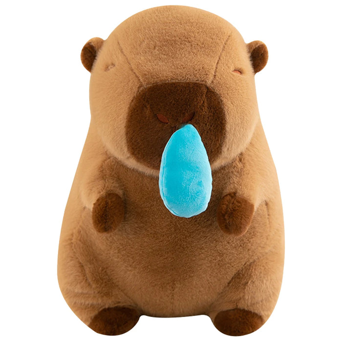 Spit Bubble Capybara Pillow Cartoon Capybara Spit Bubble Plush Pillow Creative Special-Shaped Sofa Cushion Home Room Decor