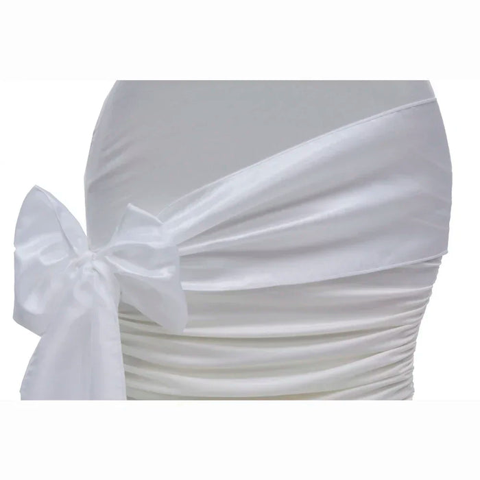 10PCS 17x275cm Green Satin Chair Sashes Bows Chair Cover Ribbons  Wedding Banquet Party Baby Shower Event Decorations