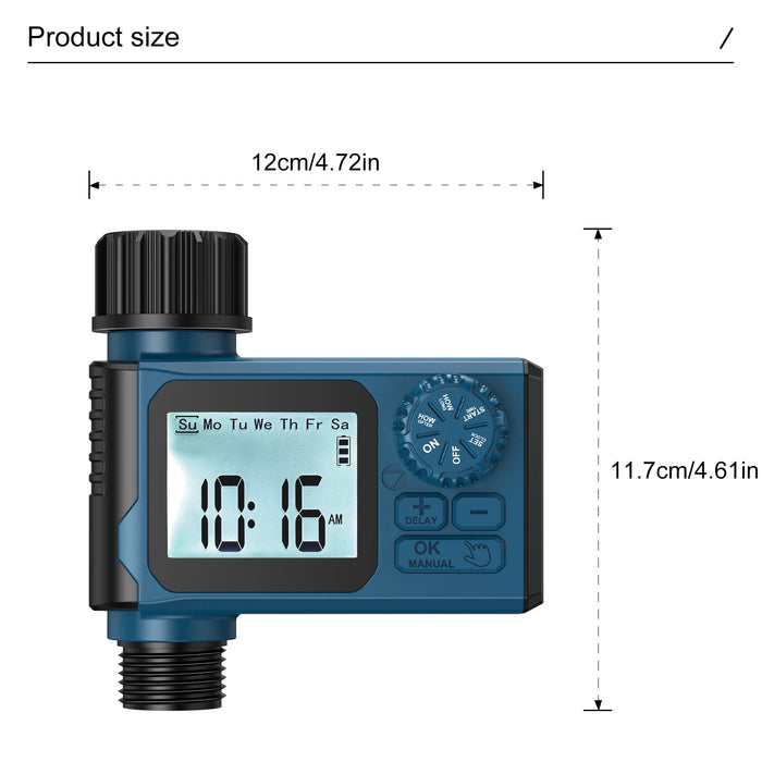 Automatic Sprinkler Timer Intelligent Irrigation Programmer Equipment Waterproof Digital Irrigation Timer for Lawns Yard