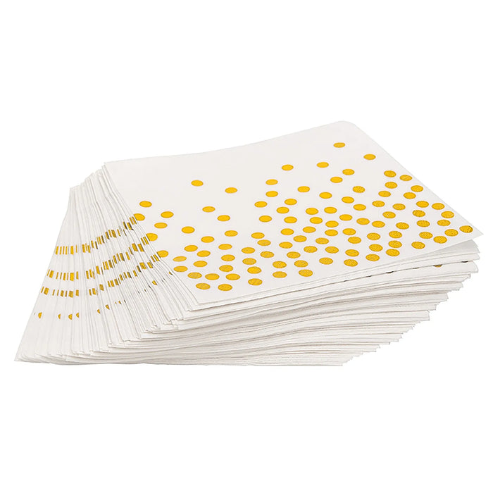 Party Supplies Set Disposable Gold Point Paper Dish Meal Napkin Paper Cup Party Disposable Paper Plates Cups Straw And Napkins