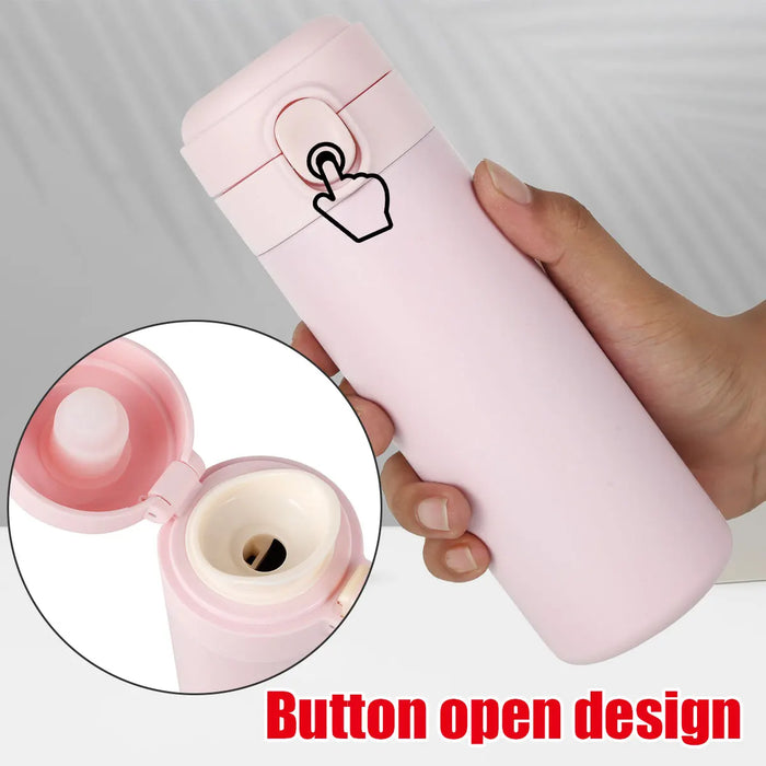 420ml Stainless Steel Thermos Double Wall Thermal Bottle Travel Mug Tea Coffee Vacuum Water Cup Thermocup Outdoor Drinking Cup