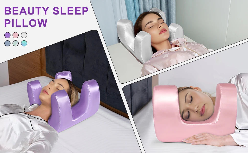 Face Pillow for Wrinkles Memory Foam Pillow Beauty Sleep Pillows Soft Anti-cervical Spine Resilience Wrinkles-aging Pillow