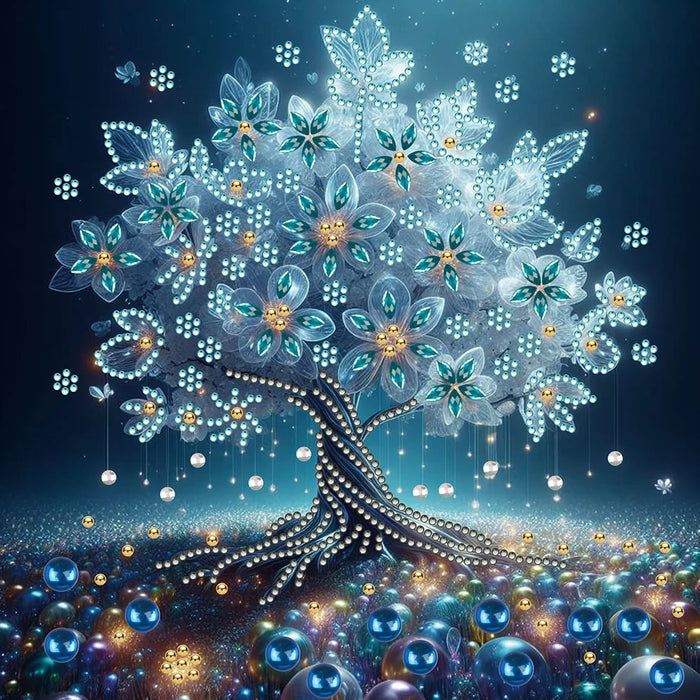 30*30cm 5D DIY Tree Decoration Partial Special Shaped Drill Diamond Painting Kit Diamond Embroidery Crafts for Wall Home Decor