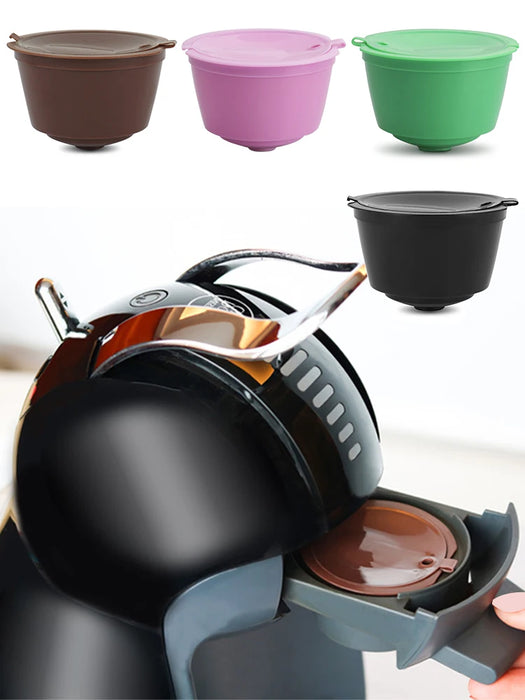 5pcs coffee capsule cup filter Refilling Filter Coffeeware Refillable Machine Reusable Plastic Pods Gift Coffee Capsule Strainer