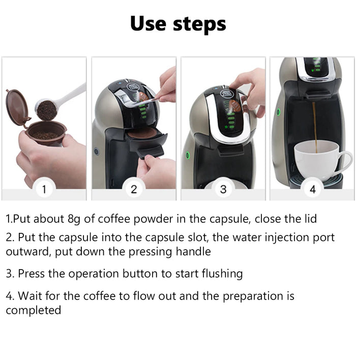 5pcs coffee capsule cup filter Refilling Filter Coffeeware Refillable Machine Reusable Plastic Pods Gift Coffee Capsule Strainer