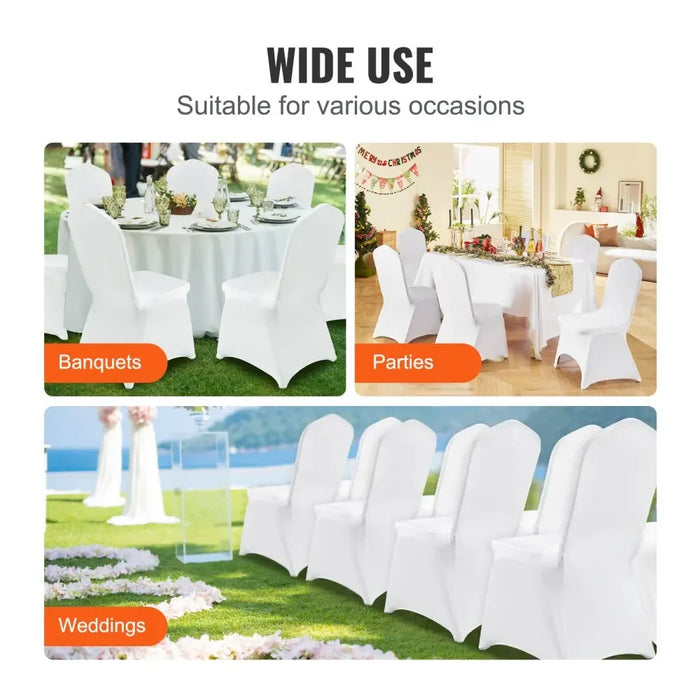 VEVOR Wedding Chair Covers  Chair Cover Spandex Stretch Slipcover for Restaurant Banquet Hotel Dining Party Universal