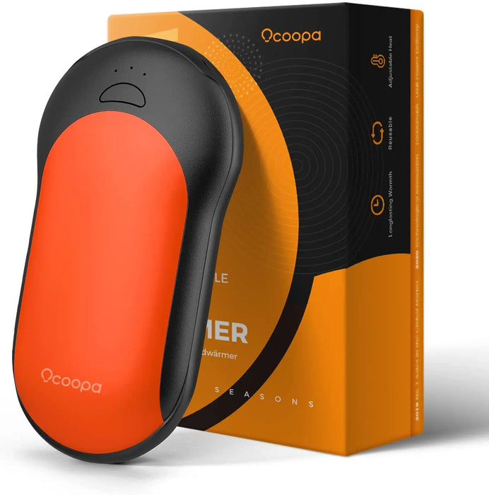 OCOOPA-Rechargeable Hand Warmers for Men and Women, Electric Pocket Heater, Portable, Warm, 15 Hours, 10000mAh, Winter