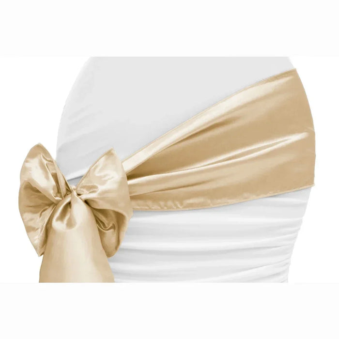 10PCS 17x275cm Green Satin Chair Sashes Bows Chair Cover Ribbons  Wedding Banquet Party Baby Shower Event Decorations