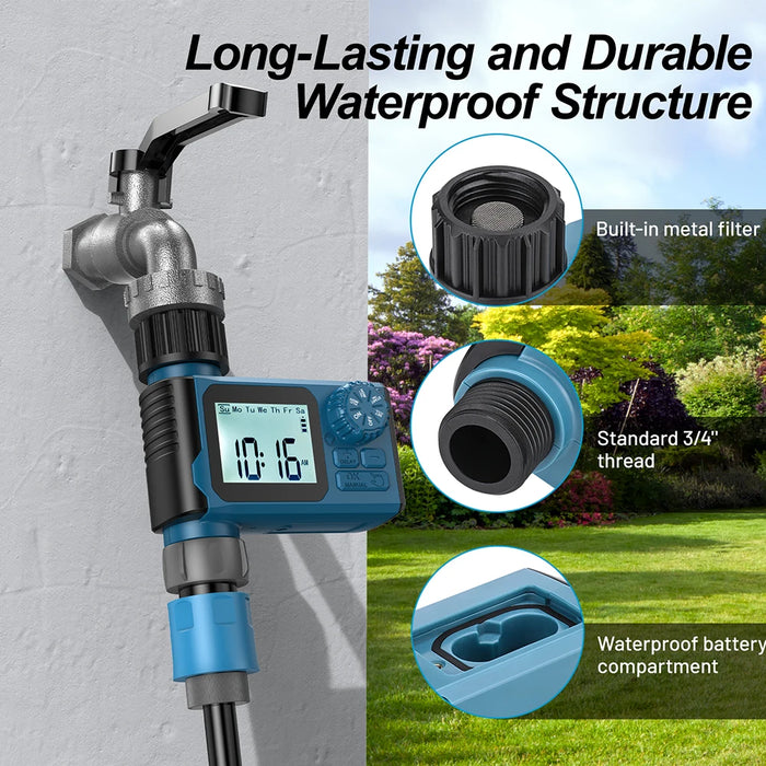 Automatic Sprinkler Timer Intelligent Irrigation Programmer Equipment Waterproof Digital Irrigation Timer for Lawns Yard