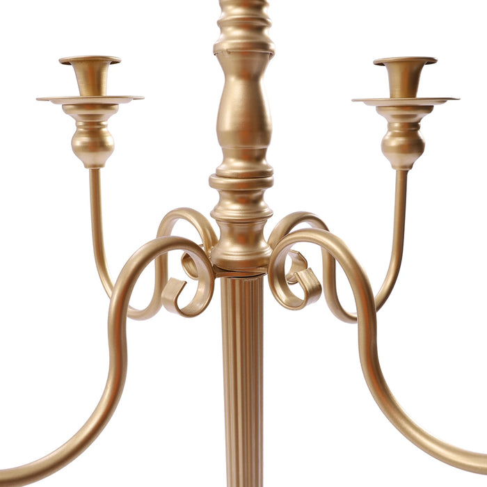 50inch Gold Pillar Candle Holder Candelabra Floral Centerpiece Stand Wedding Party Event Decoration