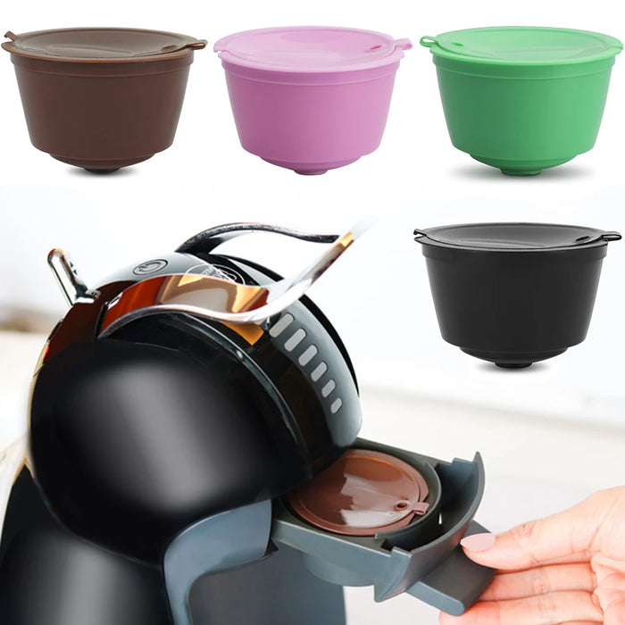 5pcs coffee capsule cup filter Refilling Filter Coffeeware Refillable Machine Reusable Plastic Pods Gift Coffee Capsule Strainer