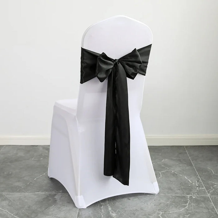 h these exquisite satin chair sashes in elegant sage green. Ideal for weddings, banquets, and parties, this pack of 10 luxurious