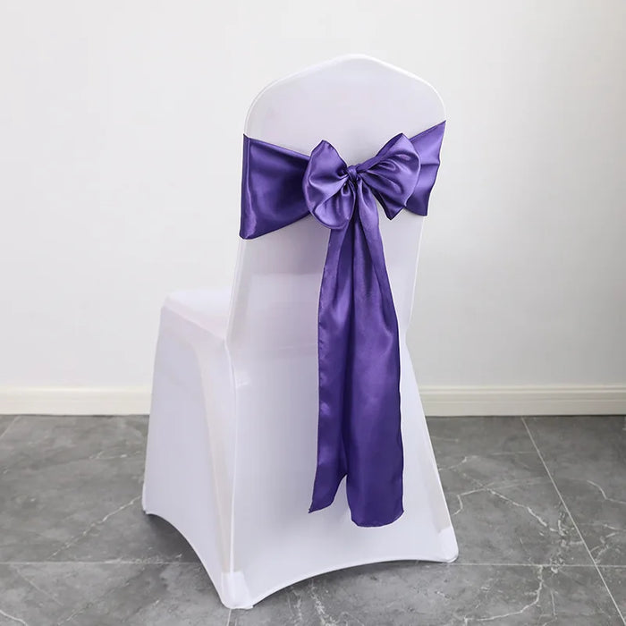 h these exquisite satin chair sashes in elegant sage green. Ideal for weddings, banquets, and parties, this pack of 10 luxurious