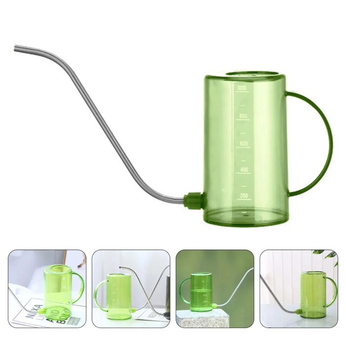 Watering Can Garden Supply Bottle  Plants Spray Long Spout 1L Pot Kettle Steel Tool