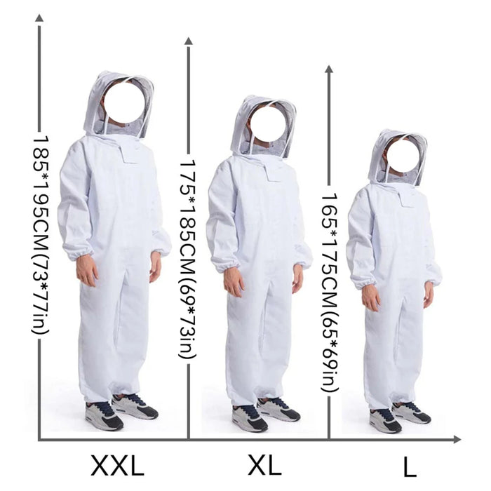 Full Body Professional Beekeeping Suit with Safty Veil for Unisex Children - High Quality Beekeepers Clothes for Ultimate Protec