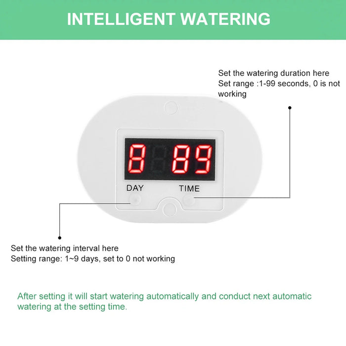 Automatic Watering Pump Flowers Plants Sprinkler Rechargeable Garden Drip Irrigation Device Intelligent Timer Watering Pump