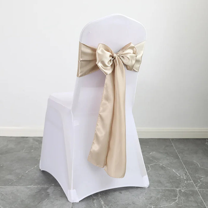 h these exquisite satin chair sashes in elegant sage green. Ideal for weddings, banquets, and parties, this pack of 10 luxurious