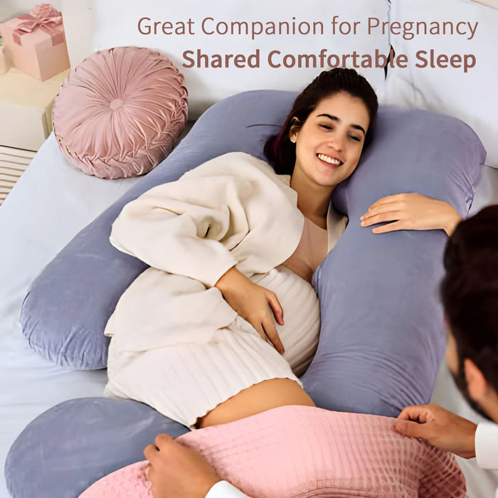 Pregnancy Pillows for Sleeping, U Shaped Full Body Maternity Pillow with Removable Cover - Support for Belly for Pregnant Women