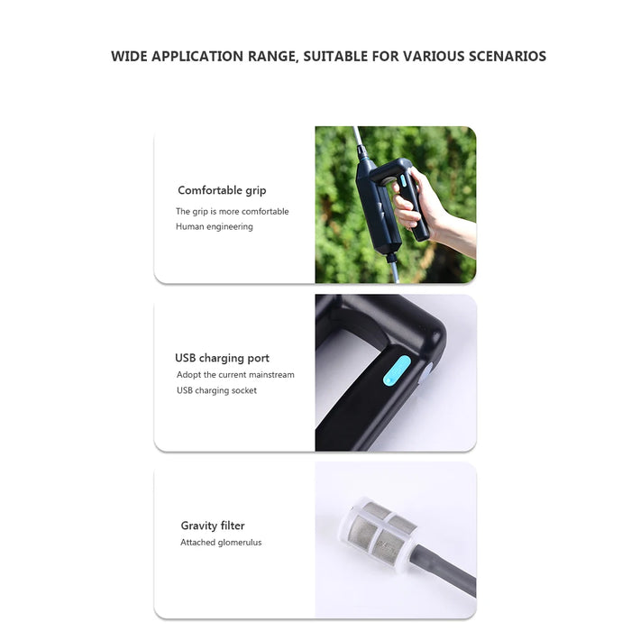 Electric Sprayer Gun Garden Automatic Atomization USB Plant Sprayer Bottle High Pressure Sprinkler Watering Garden Irrigation