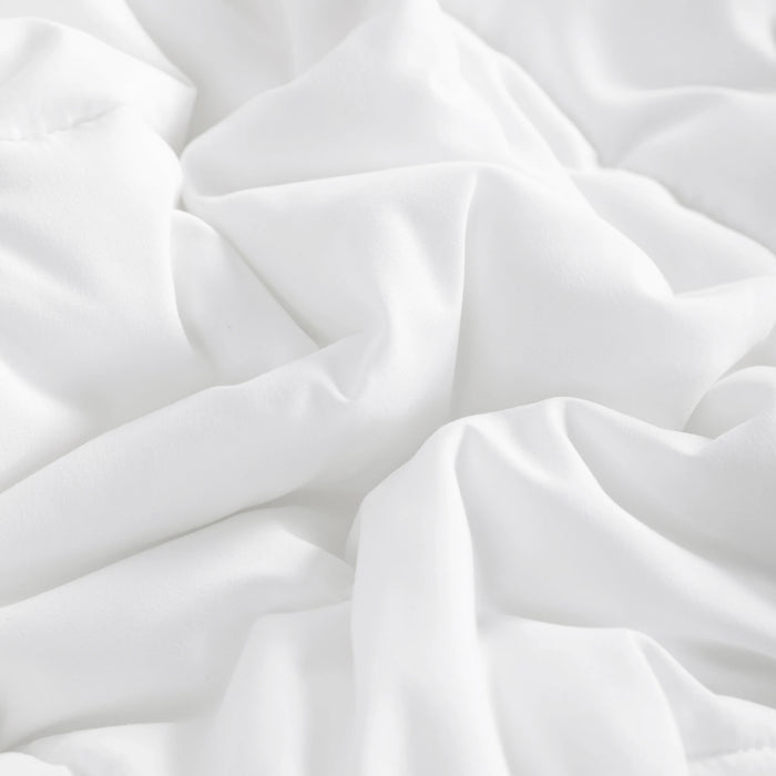 Ntbay Ultra Soft Down Alternative Comforter, Twin, 68x90 inch, White Quilted Duvet Insert