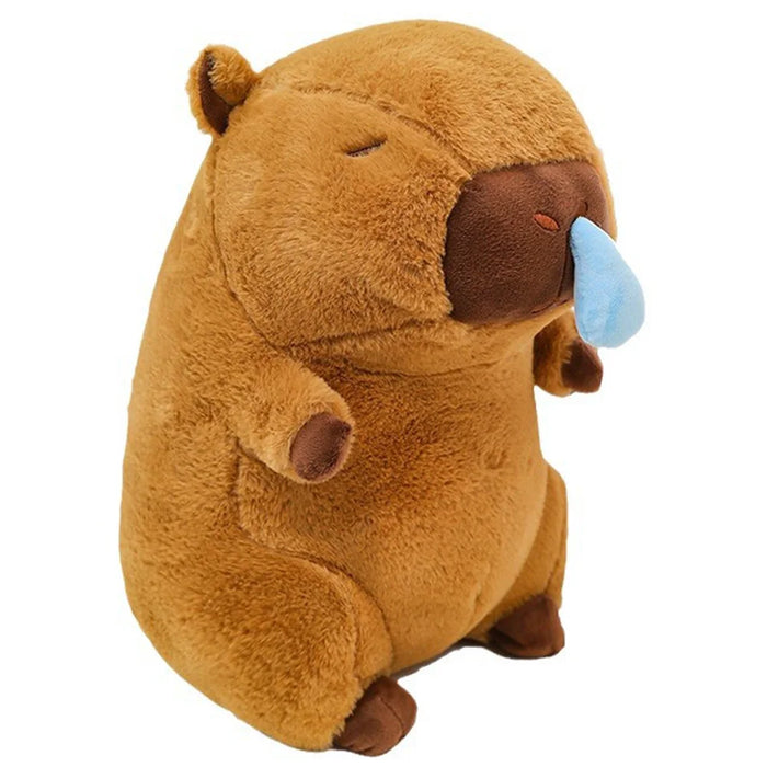 Spit Bubble Capybara Pillow Cartoon Capybara Spit Bubble Plush Pillow Creative Special-Shaped Sofa Cushion Home Room Decor