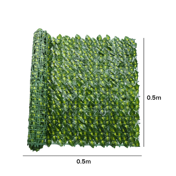 Artificial Privacy Fence Screen Faux Ivy Leaf Hedges Fence Panels Garden Decor