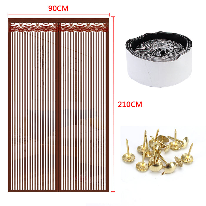 Hands-free Magnetic Door Curtain Net Automatic Closing Door Screen Mesh Custom Size Anti Mosquito Insect Fly Bug Mosquito Net