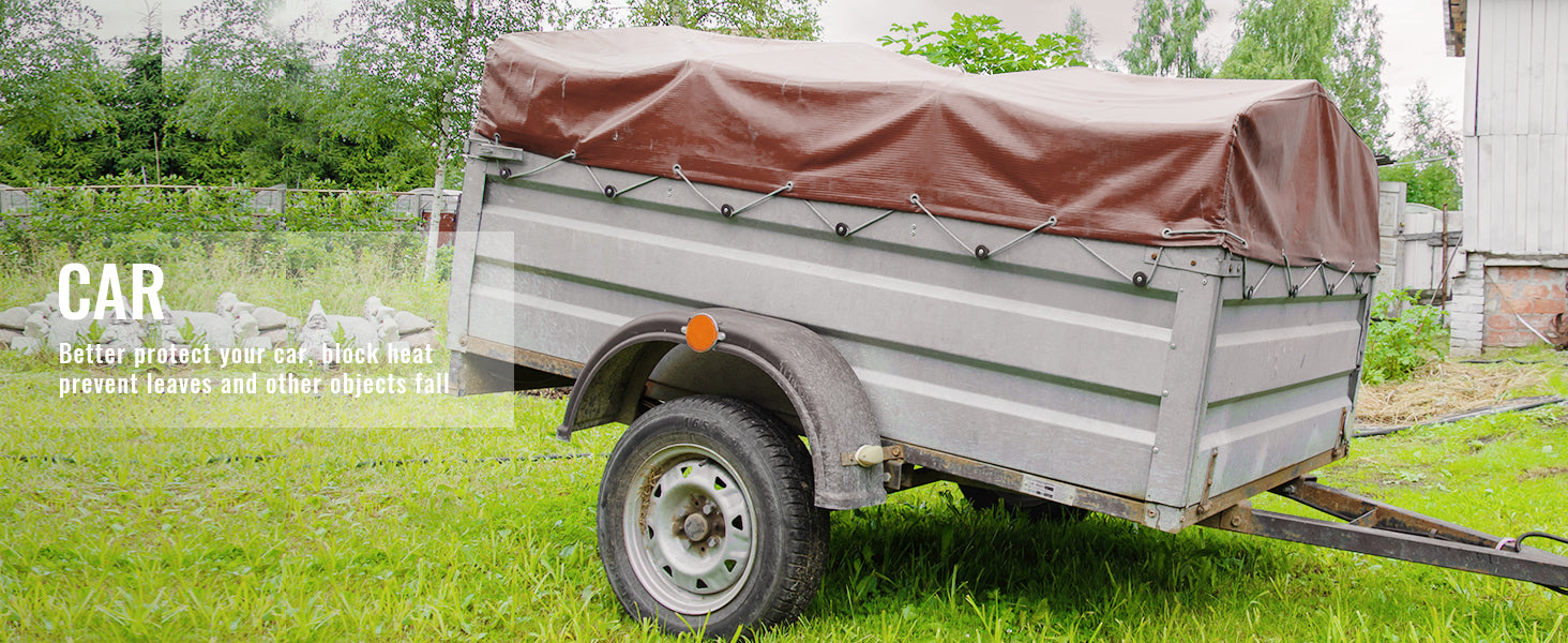 VEVOR Heavy Duty Tarp 16 Mil Thick  Waterproof Tear Proof Poly Plastic Tarps Cover  Multi-Purpose Outdoor Tarpaulin for Truck