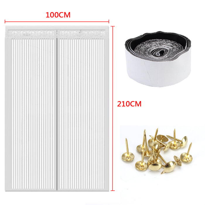 Hands-free Magnetic Door Curtain Net Automatic Closing Door Screen Mesh Custom Size Anti Mosquito Insect Fly Bug Mosquito Net