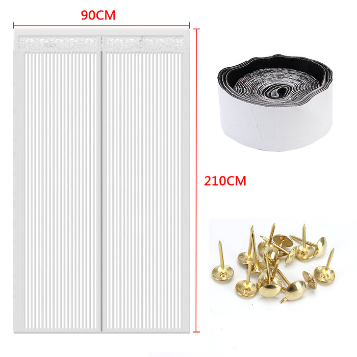 Hands-free Magnetic Door Curtain Net Automatic Closing Door Screen Mesh Custom Size Anti Mosquito Insect Fly Bug Mosquito Net